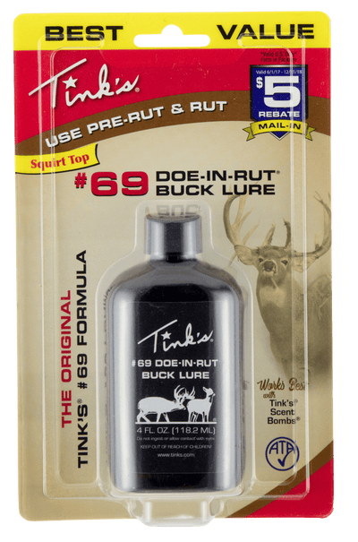 Tinks Tinks Doe-in-rut #69 Buck Lure 4 Oz. Scent Elimination and Lures