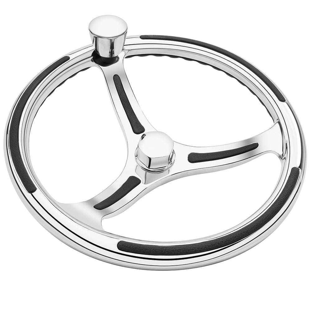 Schmitt & Ongaro Marine Schmitt & Ongaro Primus Model 740 - 13.5" Wheel w/Knob & Finger Grip - 3/4" Tapered Shaft w/Faux Nut - 1/2" & 3/4" Adapters Marine Hardware