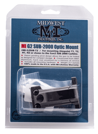 Midwest Industries Mi Kel-tec Optic Mount Gen.2 - Sub-2000 Aimpoint T1/t2/clones Scope Mounts And Rings