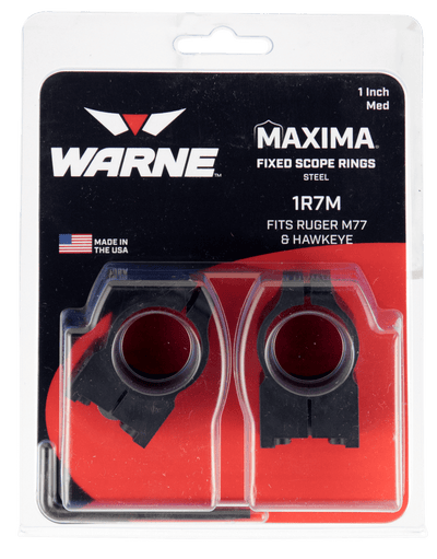 Warne Scope Mounts Warne Rings 1" Tikka Medium - Matte Scope Mounts And Rings