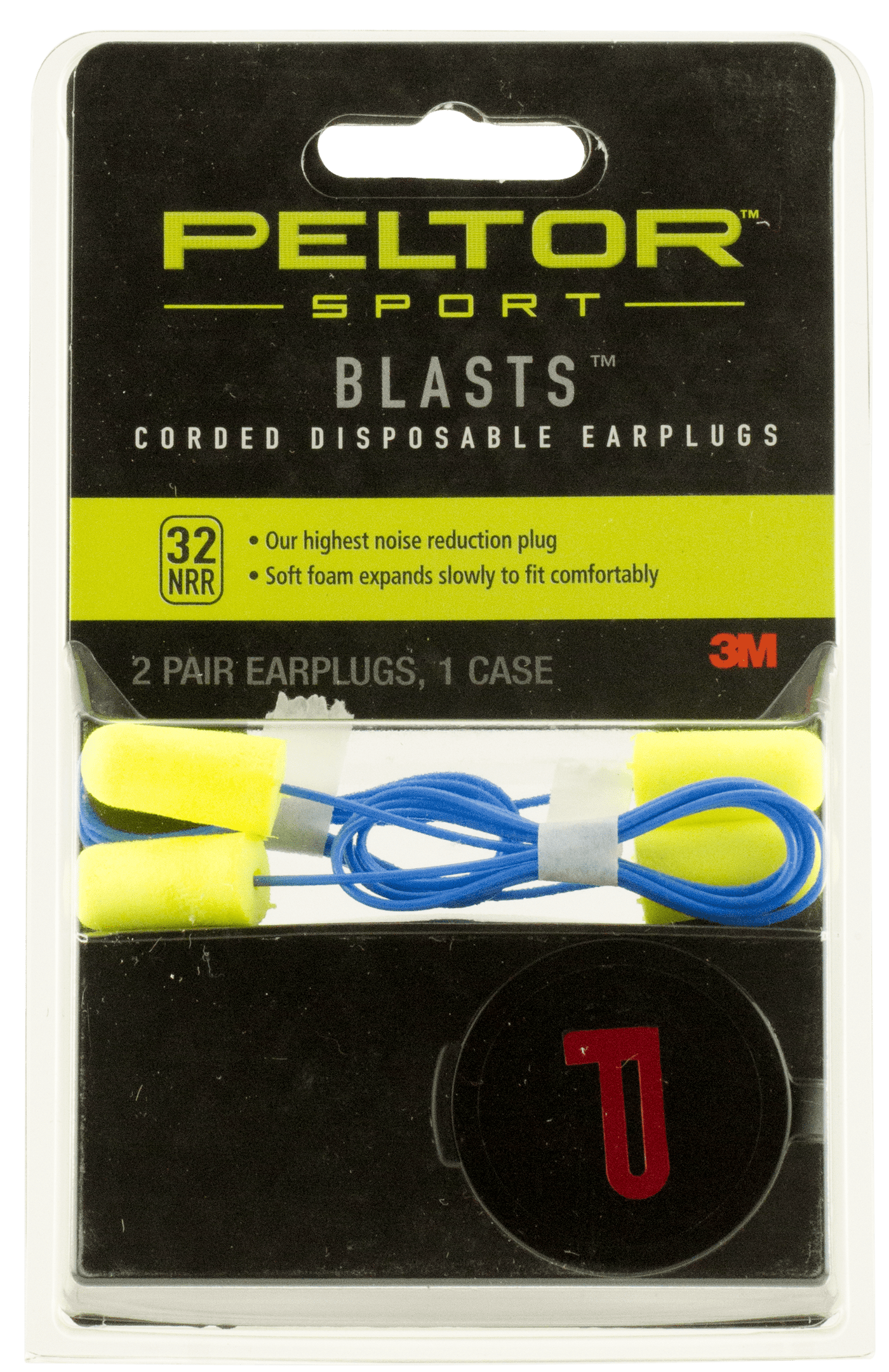 3M Peltor 3m Peltor Sport, Ear 97081          Blasts Corded Plugs  2pr Shooting