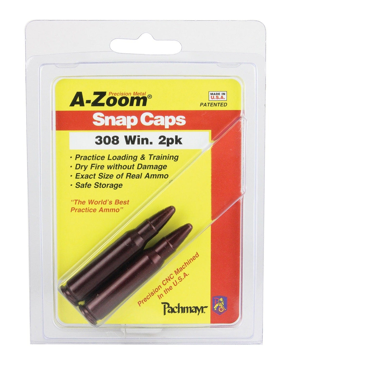 A-ZOOM A-ZOOM 308 WIN  Snap Cap  2PK Shooting