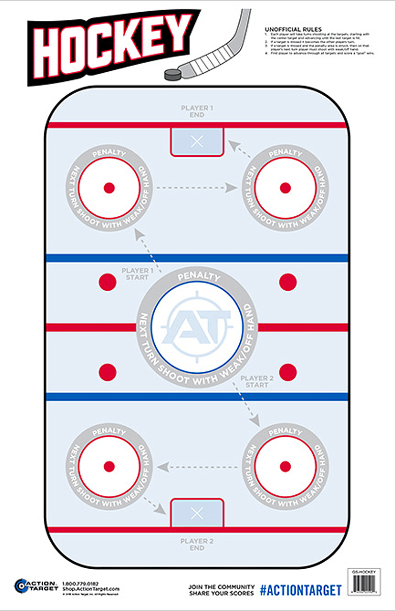 ACTION TARGET INC Action Target Inc Action, Action Gshockey100      Hockey              100 Bx Shooting