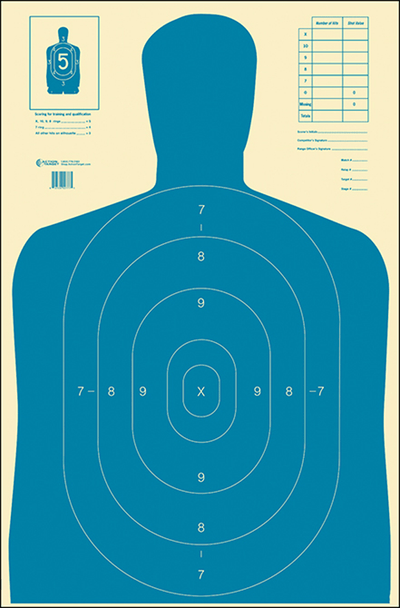 ACTION TARGET INC Action Target Inc B-27e, Action B-27e Blue       Targets             100 Bx Shooting