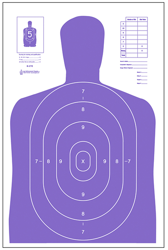 ACTION TARGET INC Action Target Inc B-27e, Action B27epr100  Hivis Flrscnt     Trgt    100 Bx Shooting