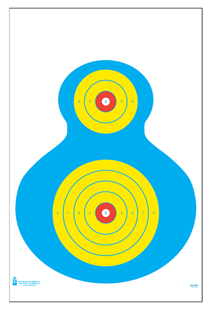 ACTION TARGET INC Action Target Inc High Visibility Fluorescent, Action Prwb1100 Prwb1 Ppr Slhette Target    100 Bx Shooting