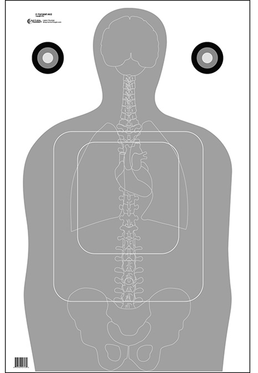 ACTION TARGET INC Action Target Inc Tq-15, Action Ftq15antav2100 Tq-15 Trgt/anatomy    100 Bx Shooting