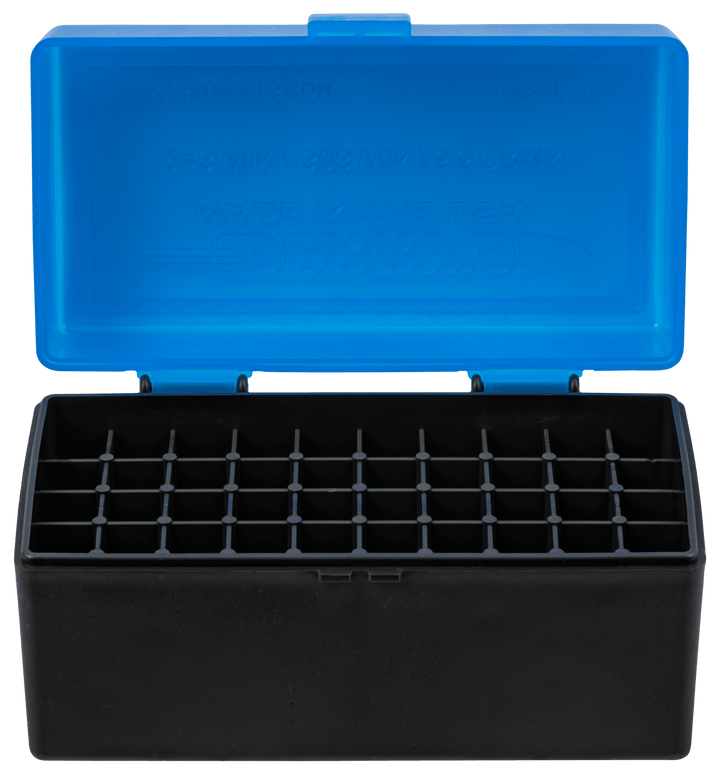 Berrys Berrys 409, Berrys 82467    409 Ammo Box .243/308  50rd Blu/bk Shooting