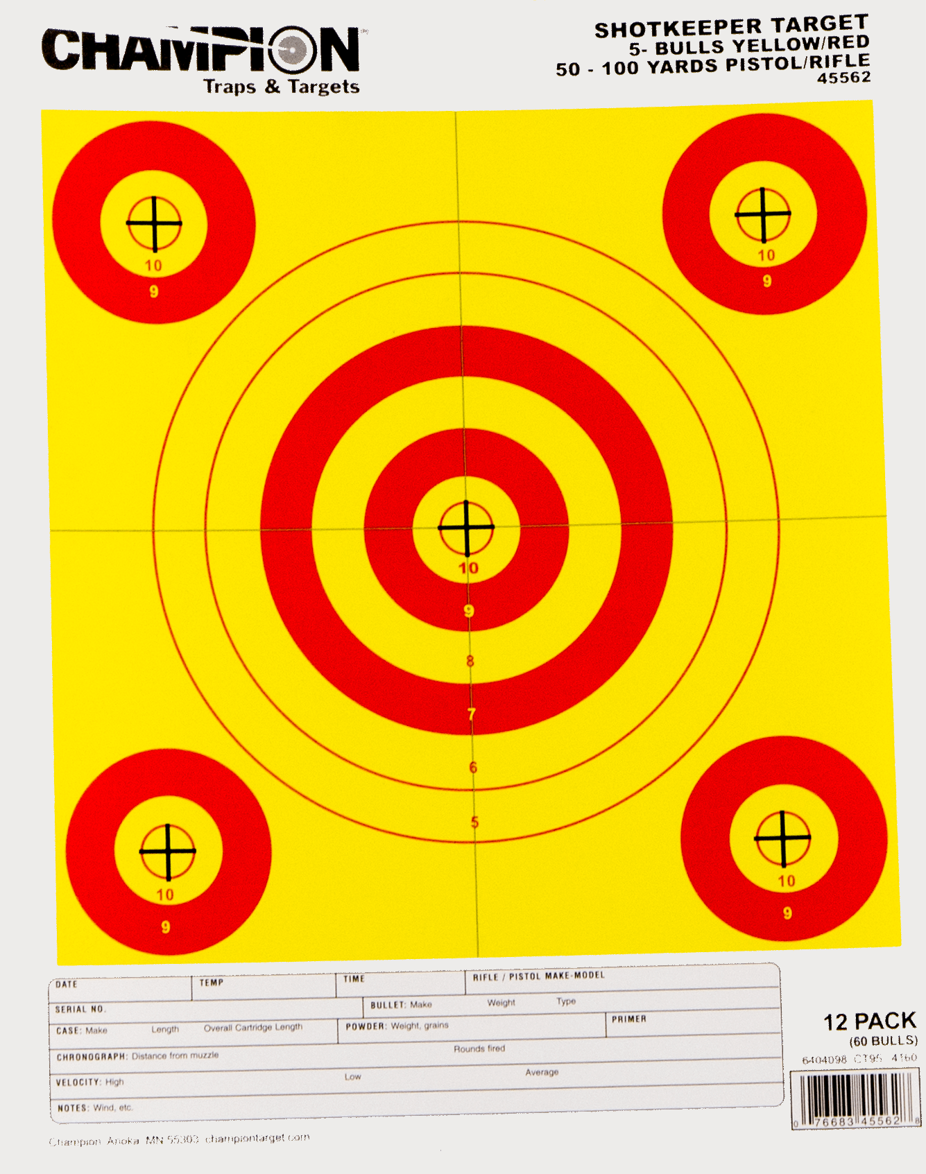 Champion Targets Champion Targets Shotkeeper, Champ 45562 Shotkeeper 5 Shooting