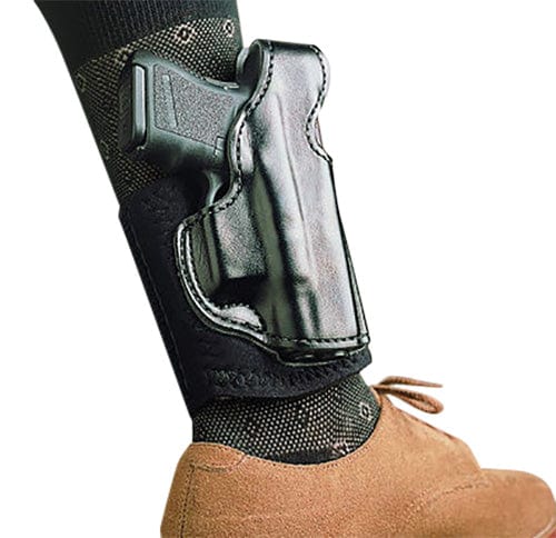 DeSantis DeSantis Die Hard Ankle Rig P365 Black Leather RH Shooting