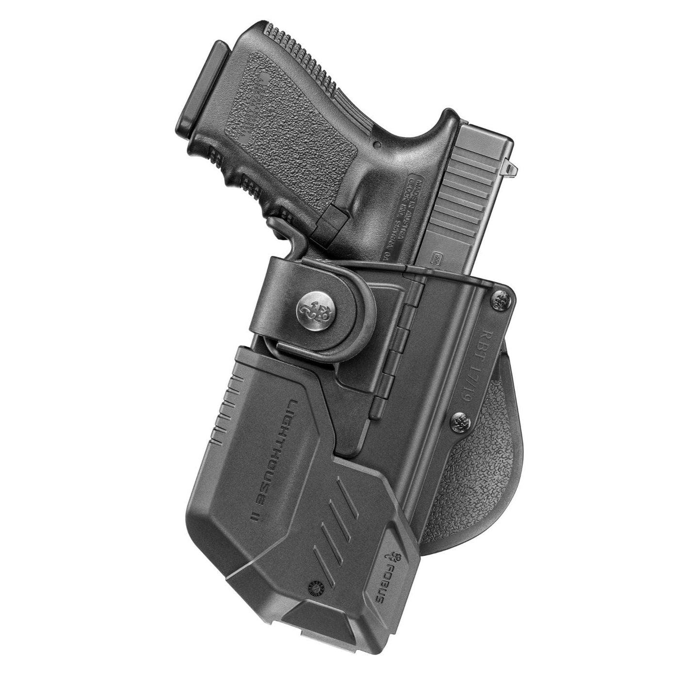 Fobus Fobus RBT Tactical Paddle Holster With Lighthouse II-RH Shooting