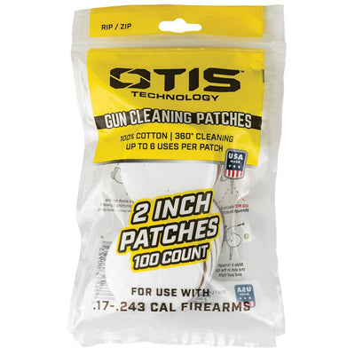 Otis Otis Small Caliber Cleaning Patches 2 In. 100 Pk. Shooting Gear and Acc