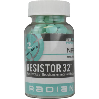 Radians Radians Resistor 32 Foam Ear Plugs Uncorded Aqua 25 Pr. Jar Shooting Gear and Acc