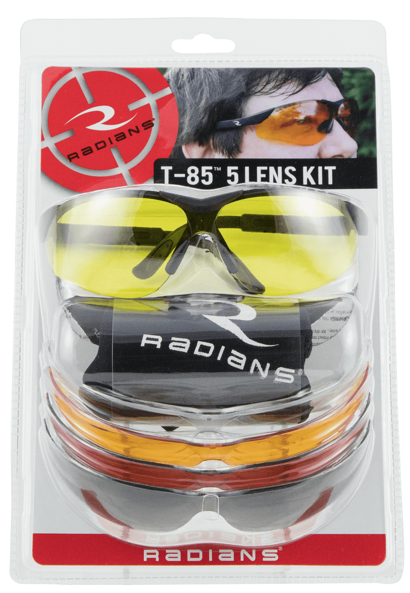 Radians Radians T-85 Shooting Glass Kit 5 Lens Shooting Gear and Acc