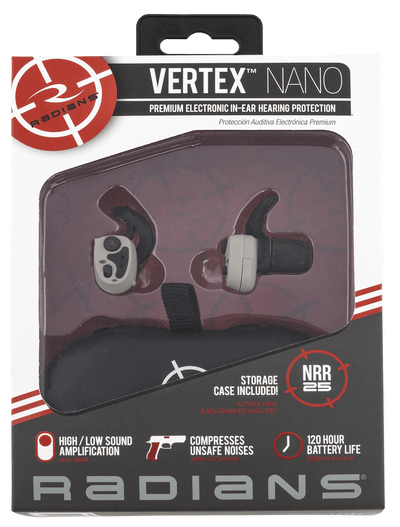 Radians Radians Vertex Nano Electronic Earbuds Wireless Tan Shooting Gear and Acc