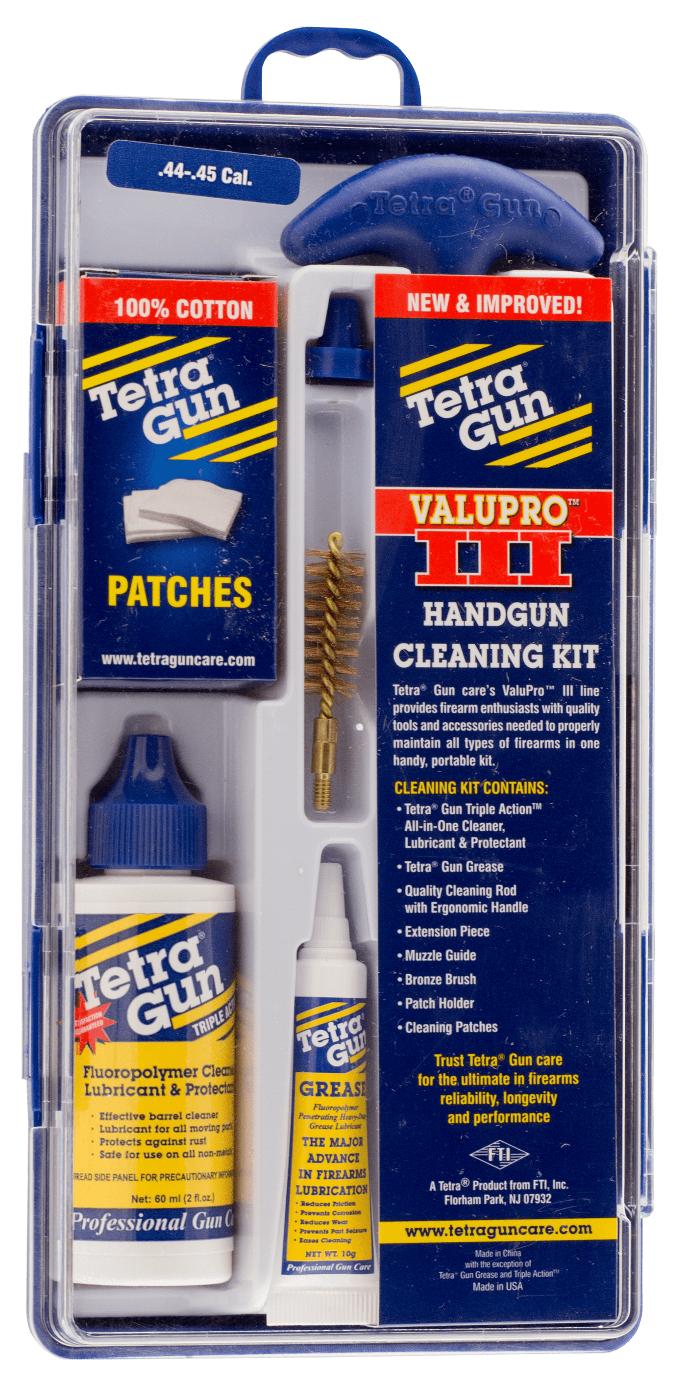 Tetra Gun Tetra Gun Valupro Iii Handgun Cleaning Kit .44-.45 Cal Shooting Gear and Acc