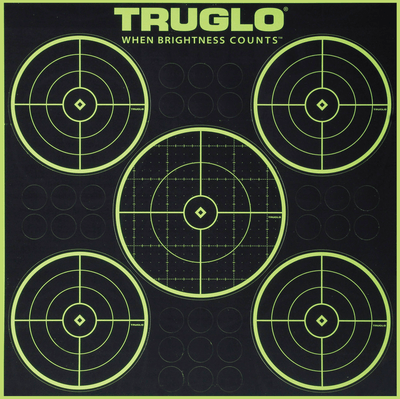 Truglo Truglo Trusee Splatter 5-bullseye Target Green 12x12 6 Pk. Shooting Gear and Acc
