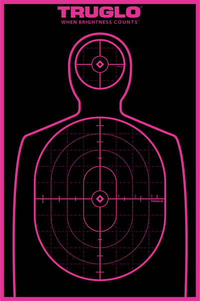 Truglo Truglo Trusee Splatter Silhouette Target Pink 12x18 6 Pk. Shooting Gear and Acc