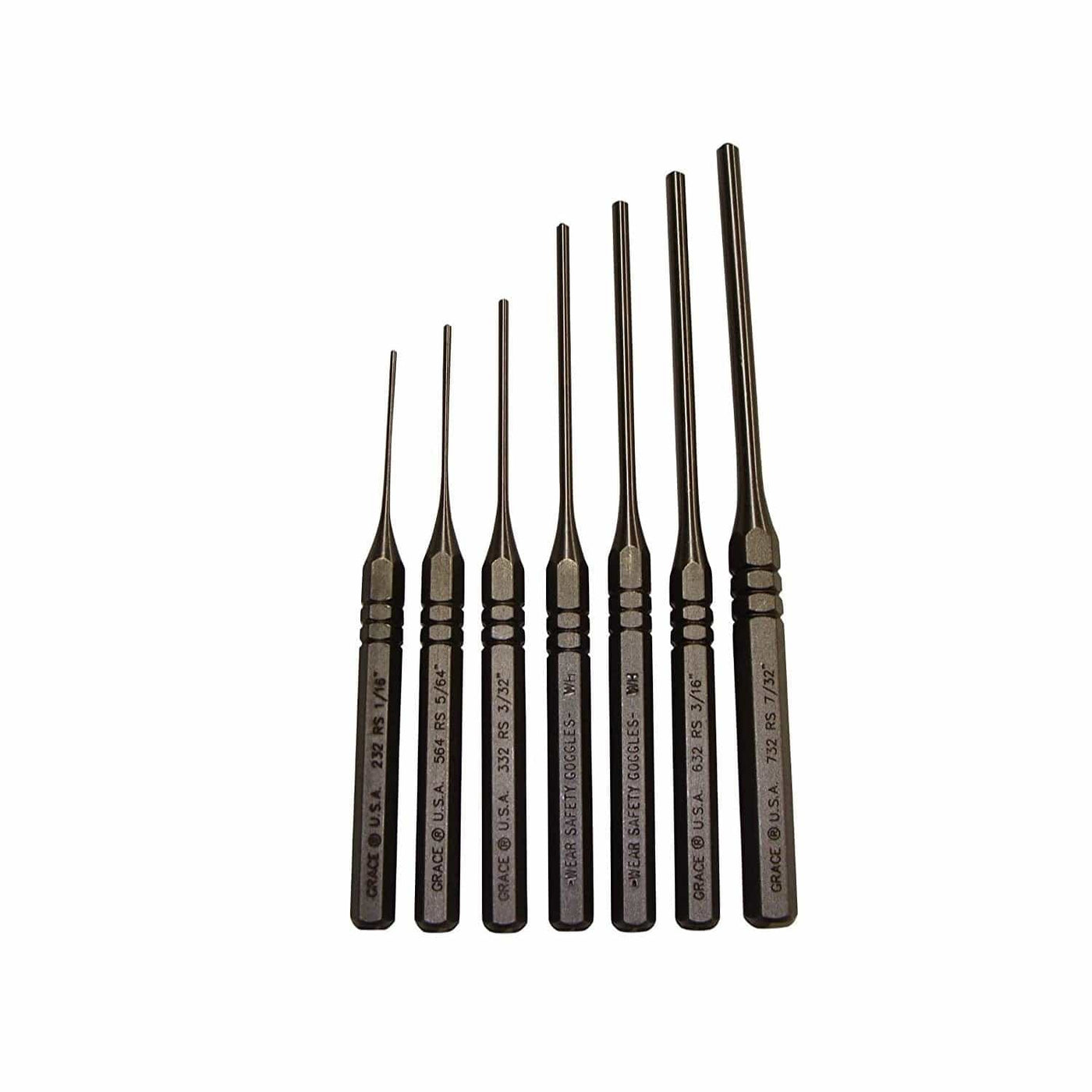 Grace Tools Grace USA Steel Roll Spring Punch Set Shooting