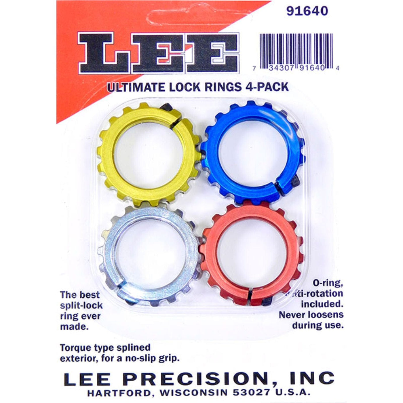 Lee Precision Lee Precision Ultimate Lock Rings 4 Pack Shooting