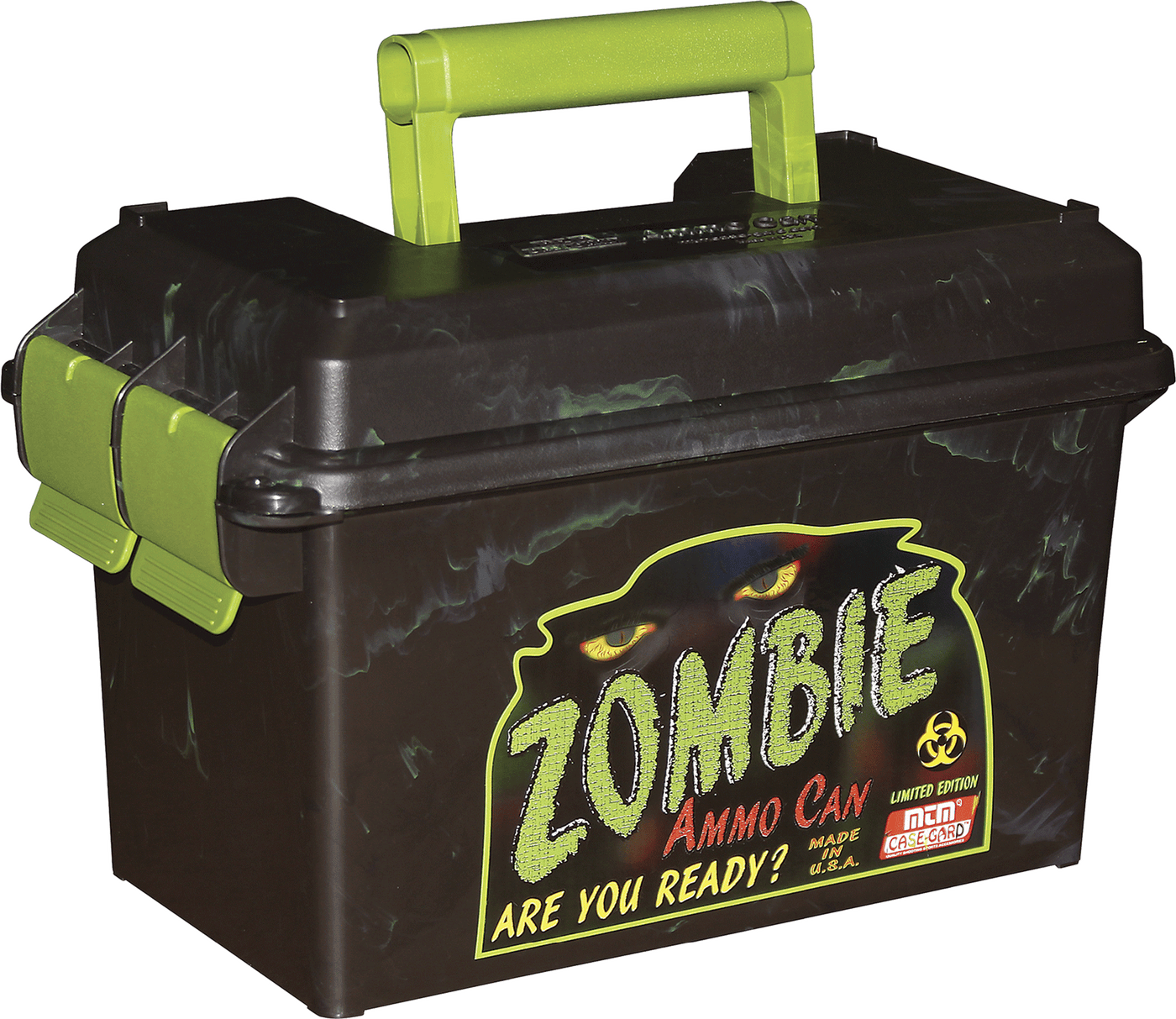 MTM Mtm Ammo Can, Mtm Ac50z        Zombie Ammo Can  Blk/grn Shooting