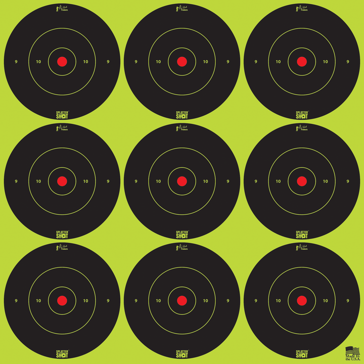 Pro-Shot Pro-shot Splattershot, Proshot 2b-green-108  2" Splattershot Bullseye Trg Shooting