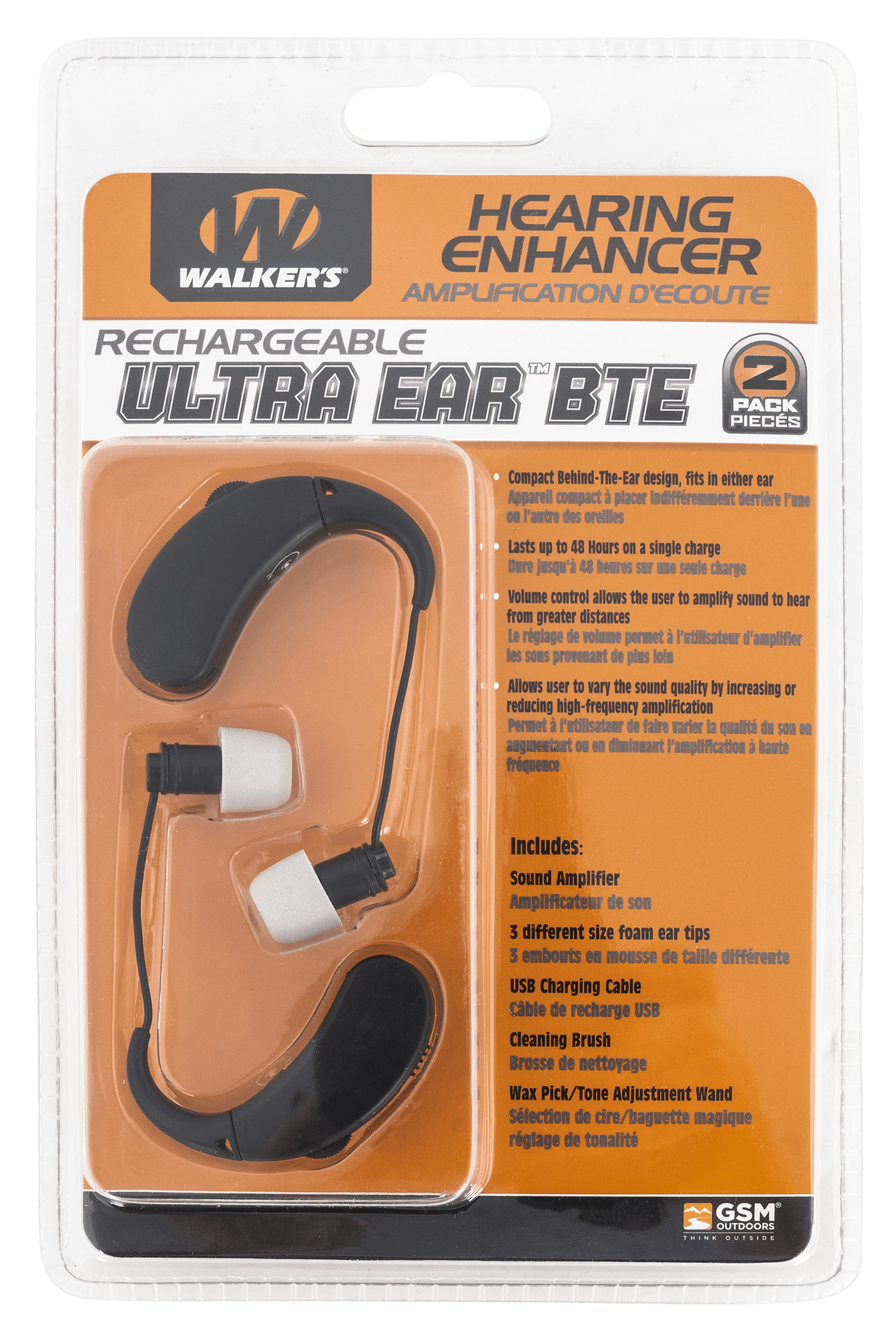 Walkers Game Ear Walkers Game Ear Ultra Ear, Wlkr Gwp-rchue-2pk  Rechargeable Ultra Ear 2-pack Shooting