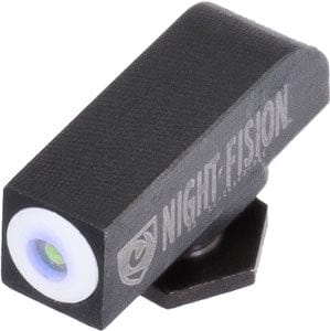 Night Fision Night Fision Tritium White Dot - Square Rear Glock 42/43 St Set Sights Gun/bow