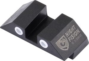 Night Fision Night Fision Tritium White Dot - Square Rear Glock 42/43 St Set Sights Gun/bow