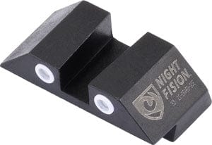 Night Fision Night Fision Tritium White Dot - Square Rear Glock Sight Set Sights Gun/bow