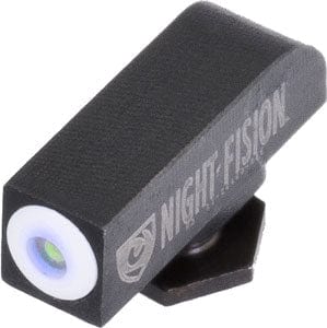 Night Fision Night Fision Tritium White Dot - Square Rear Glock Sight Set Sights Gun/bow