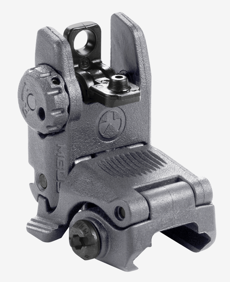 Magpul Industries Magpul Mbus Rear Flip Sght Gen 2 Gry Sights/Lasers/Lights