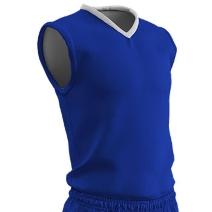 Champro Champro Adult Clutch Basketball Jersey White 2XL / Royal White Sports