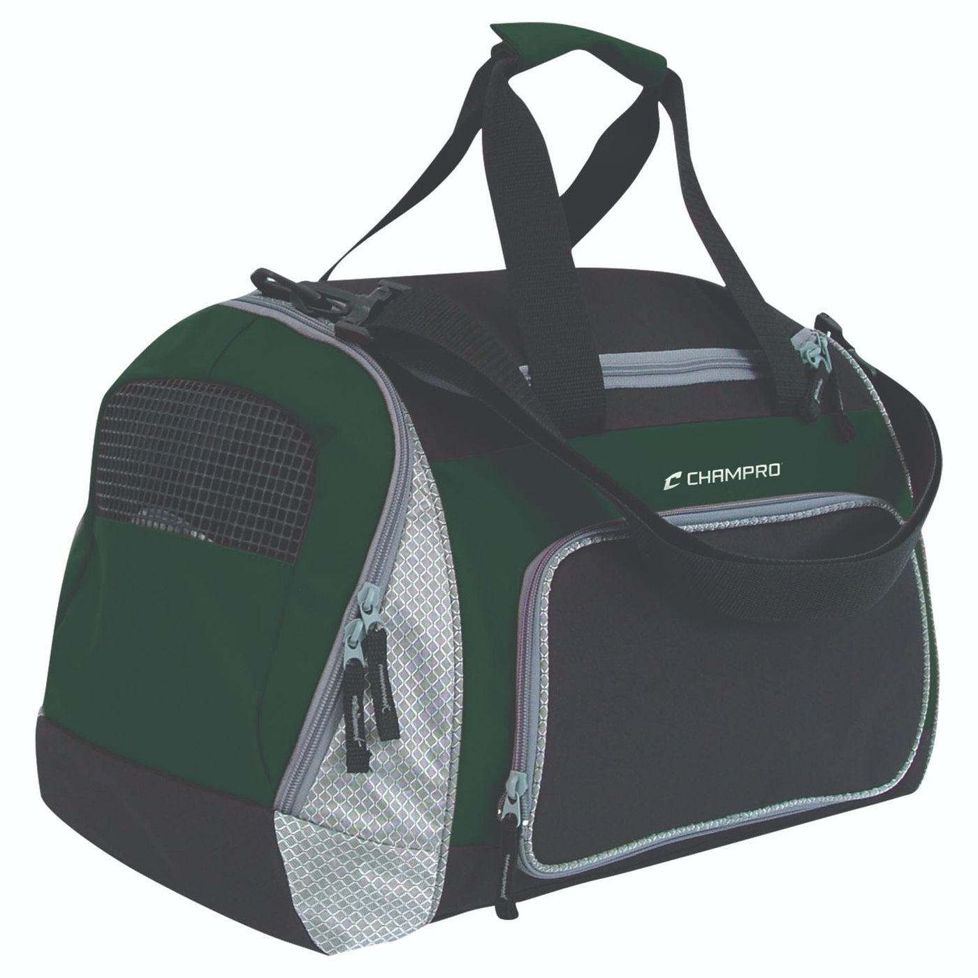 Champro Champro Pro Plus Gear Bag 24 in x 14 in x 12 in Black for Green Sports