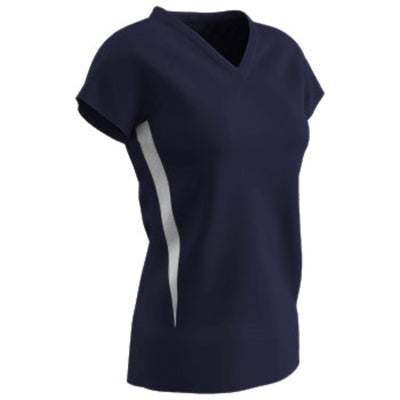 Champro Champro SPIKE Ladies Volleyball Jersey White White Medium / Navy White Sports