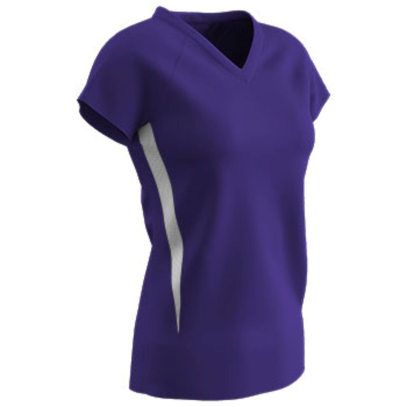 Champro Champro SPIKE Ladies Volleyball Jersey White White Medium / Purple White Sports