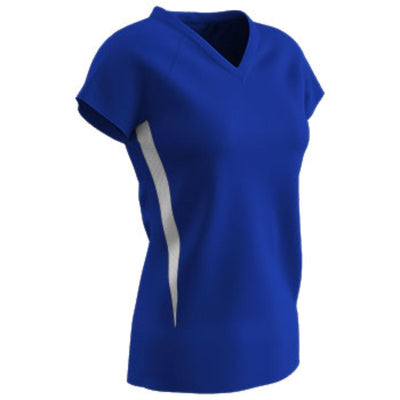 Champro Champro SPIKE Ladies Volleyball Jersey White White Medium / Royal White Sports