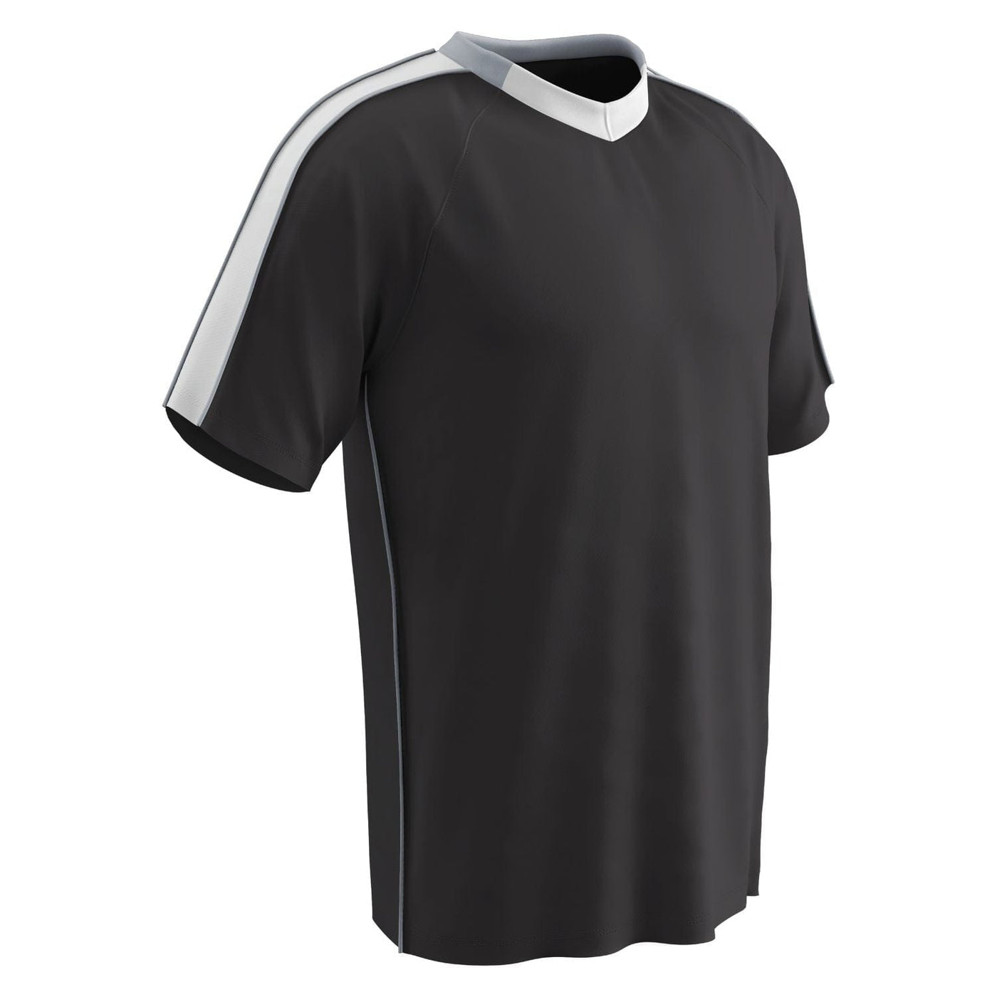 Champro Champro Youth Mark Soccer Jersey Small / Black White Silver Sports