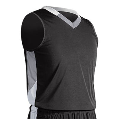 Champro Champro Youth Rebel Basketball Jersey Black White / Small Sports