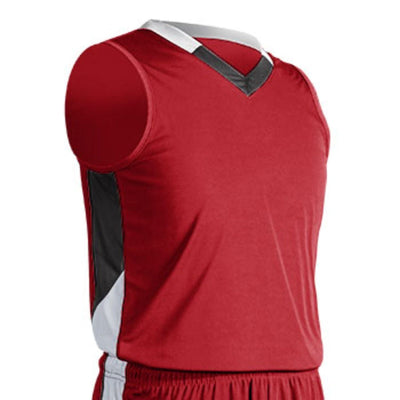 Champro Champro Youth Rebel Basketball Jersey Scarlet Black White / Extra Large Sports