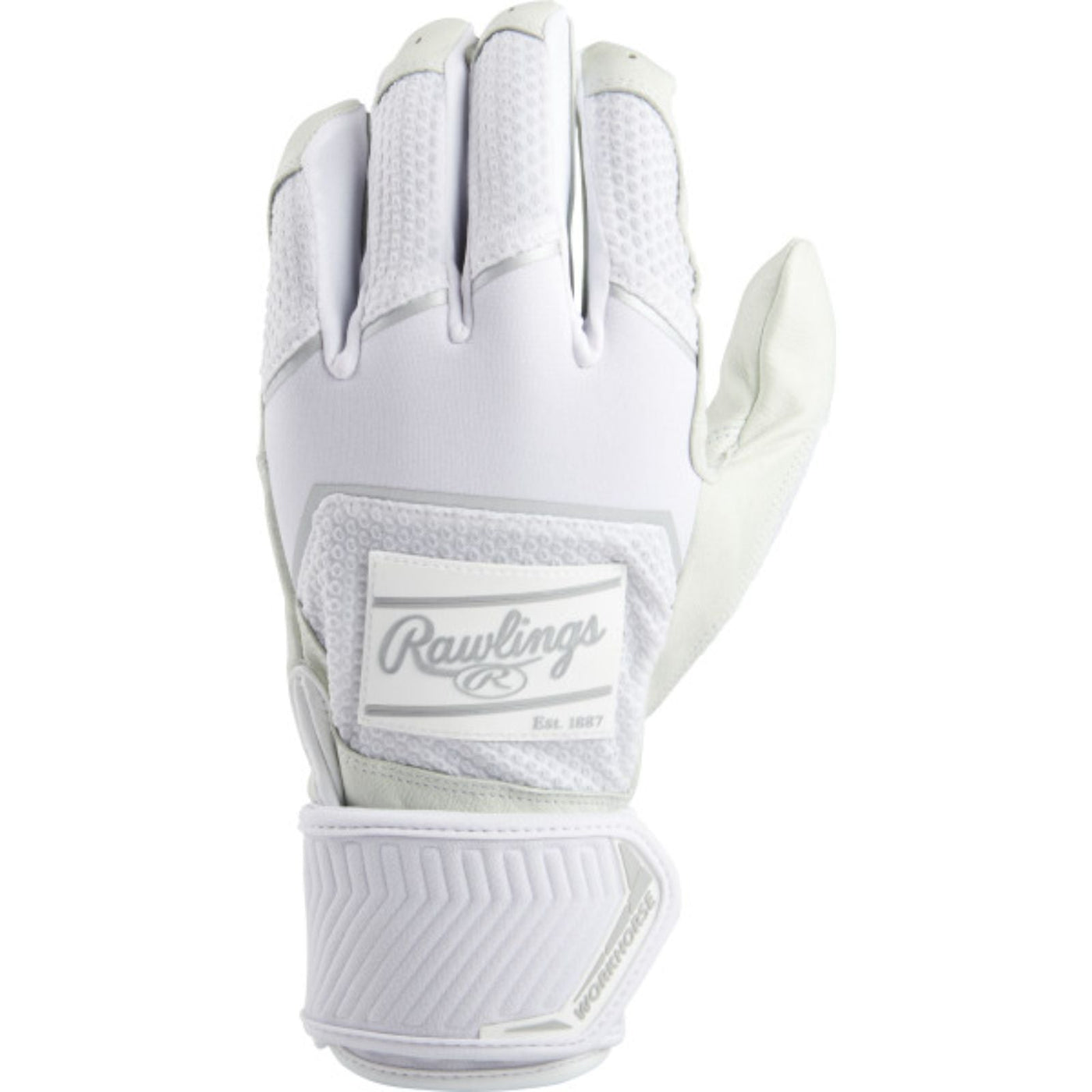Rawlings Rawlings Workhorse Batting Gloves Compression White / Small Sports