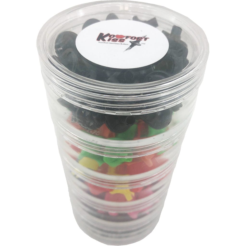 Draves Draves Komfort Kiss Kisser Button Assorted Display 100 Pk. String Accessories