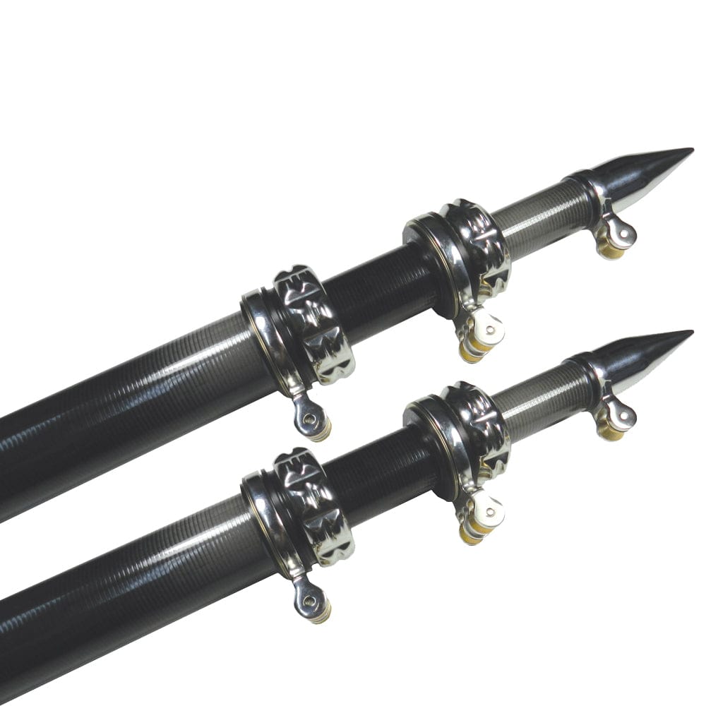 TACO Marine TACO 16' Carbon Fiber Outrigger Poles - Pair - Black Hunting & Fishing
