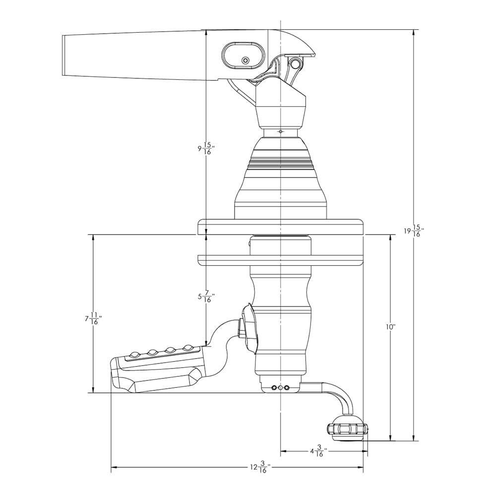 TACO Marine TACO GS-500 Grand Slam Outrigger Mounts *Only Accepts CF-HD Poles Hunting & Fishing