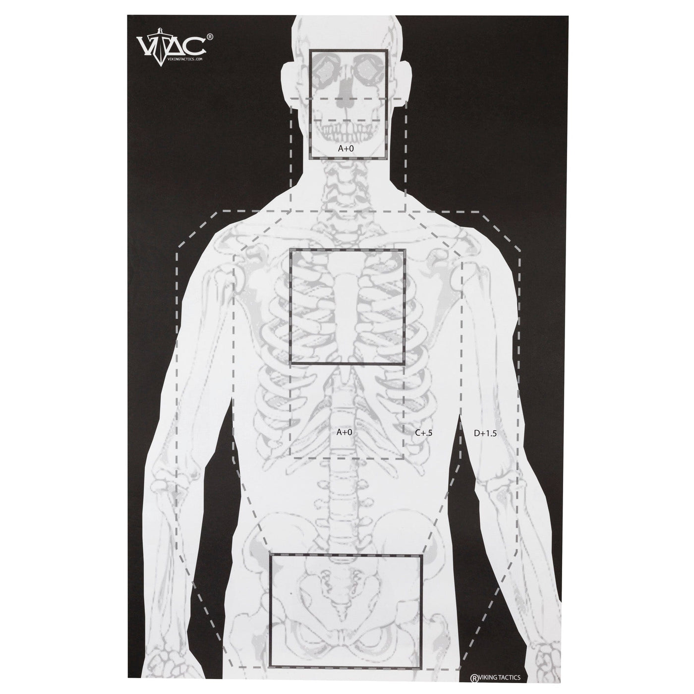 Action Target Action Target Sighting Advanced Training Marksmanship/Silhouette Heavy Paper 23" x 35" Black/Gray/White 100 Per Box; VTACP100 Targets