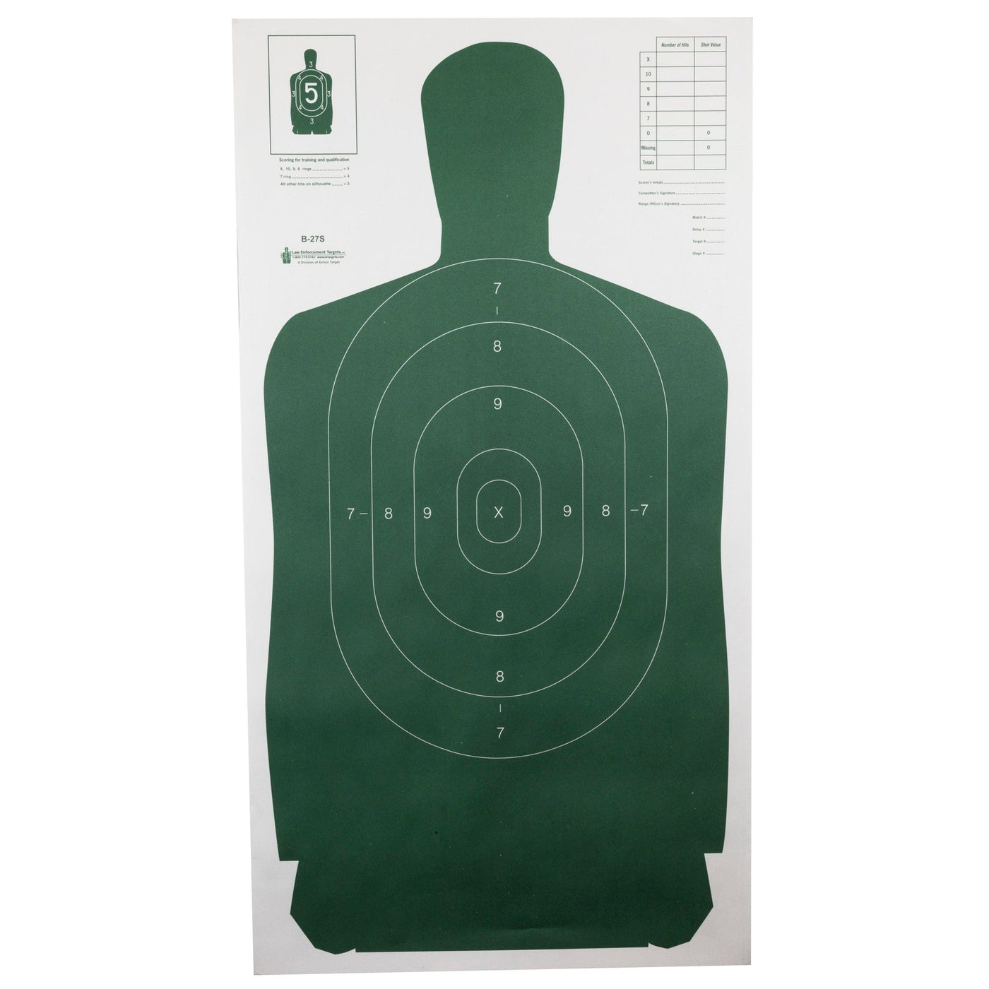 Action Target Action Tgt B27s 100pk Green Targets