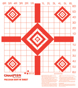 Champion Champion Target Paper Redfield - Style Sight-in 100-pack Targets And Traps