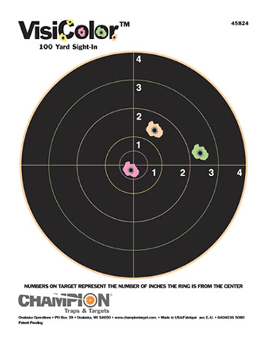 Champion Champion Visicolor Target - 8" Bullseye 10-pack Targets And Traps