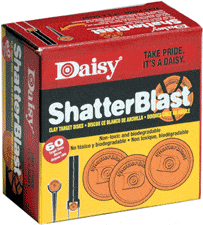 Daisy Daisy Shatterblast Targets  2" - 60pk Non-toxic Biodergradable Targets And Traps