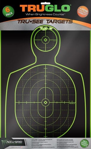 Truglo Truglo Tru-see Reactive Target - Handgunner 12" X 18" 6-pack Targets And Traps
